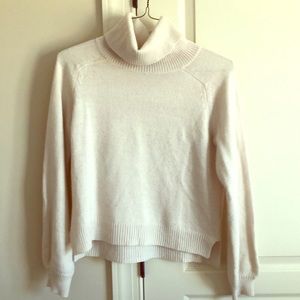 Off white turtleneck sweater
